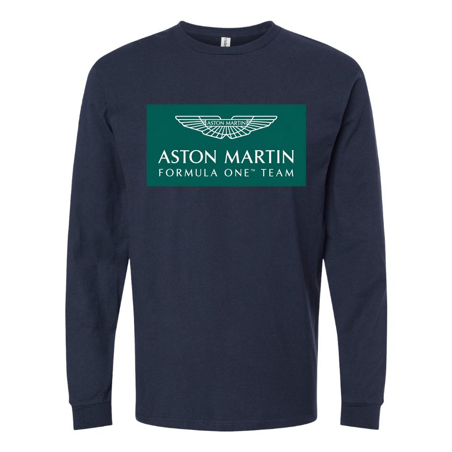 Men's Aston Martin Formula One Team Long sleeves Cotton Blend T-Shirt