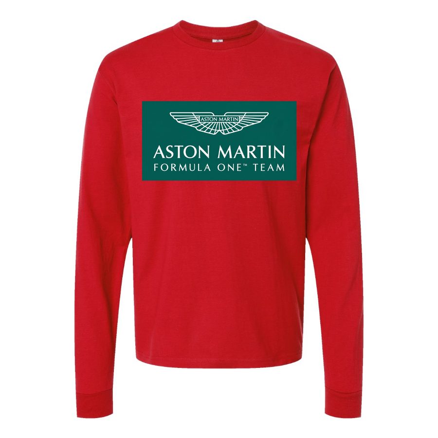 Men's Aston Martin Formula One Team Long sleeves Cotton Blend T-Shirt