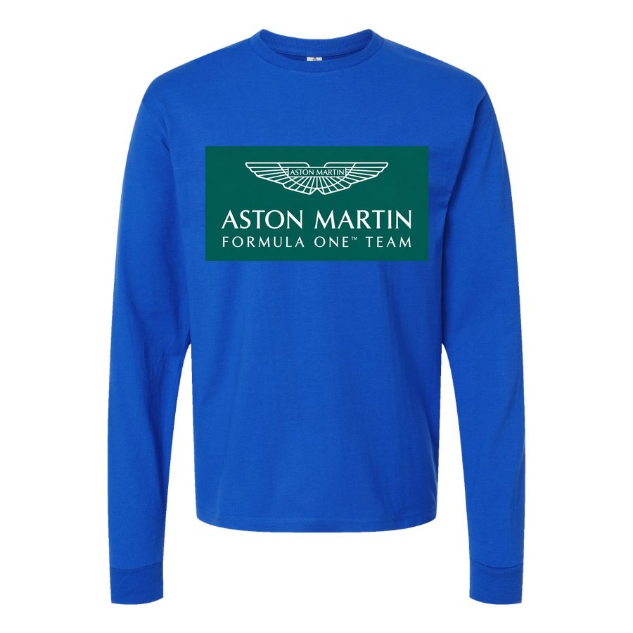 Men's Aston Martin Formula One Team Long sleeves Cotton Blend T-Shirt
