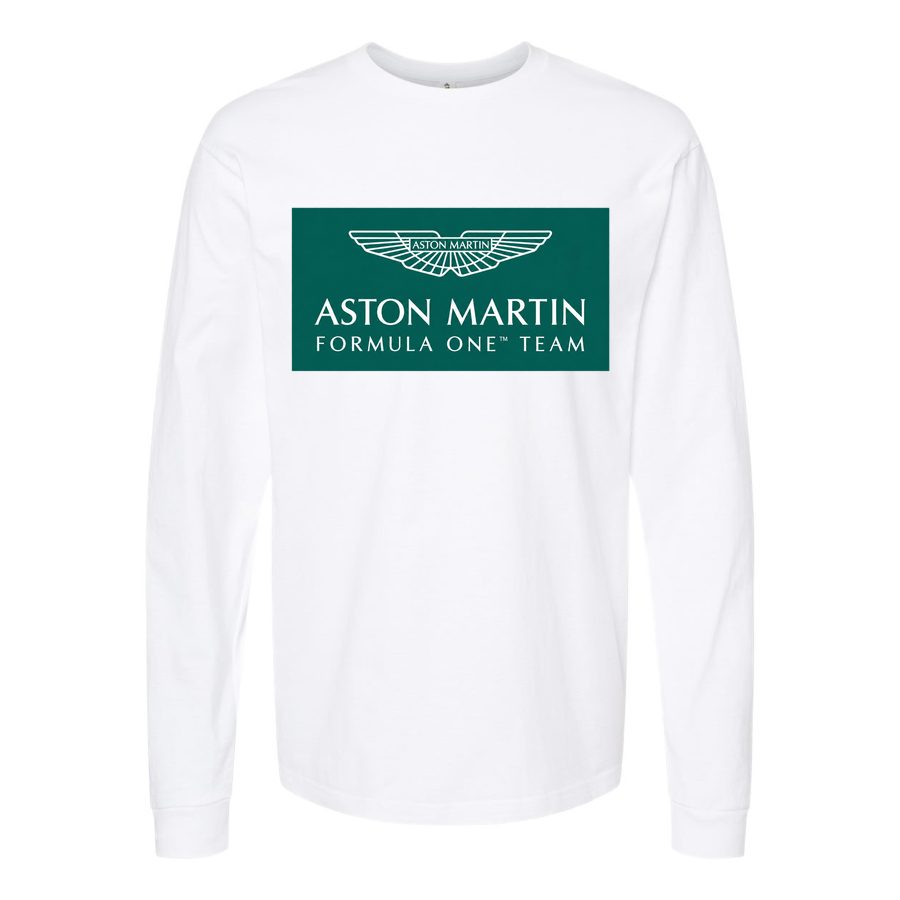 Men's Aston Martin Formula One Team Long sleeves Cotton Blend T-Shirt