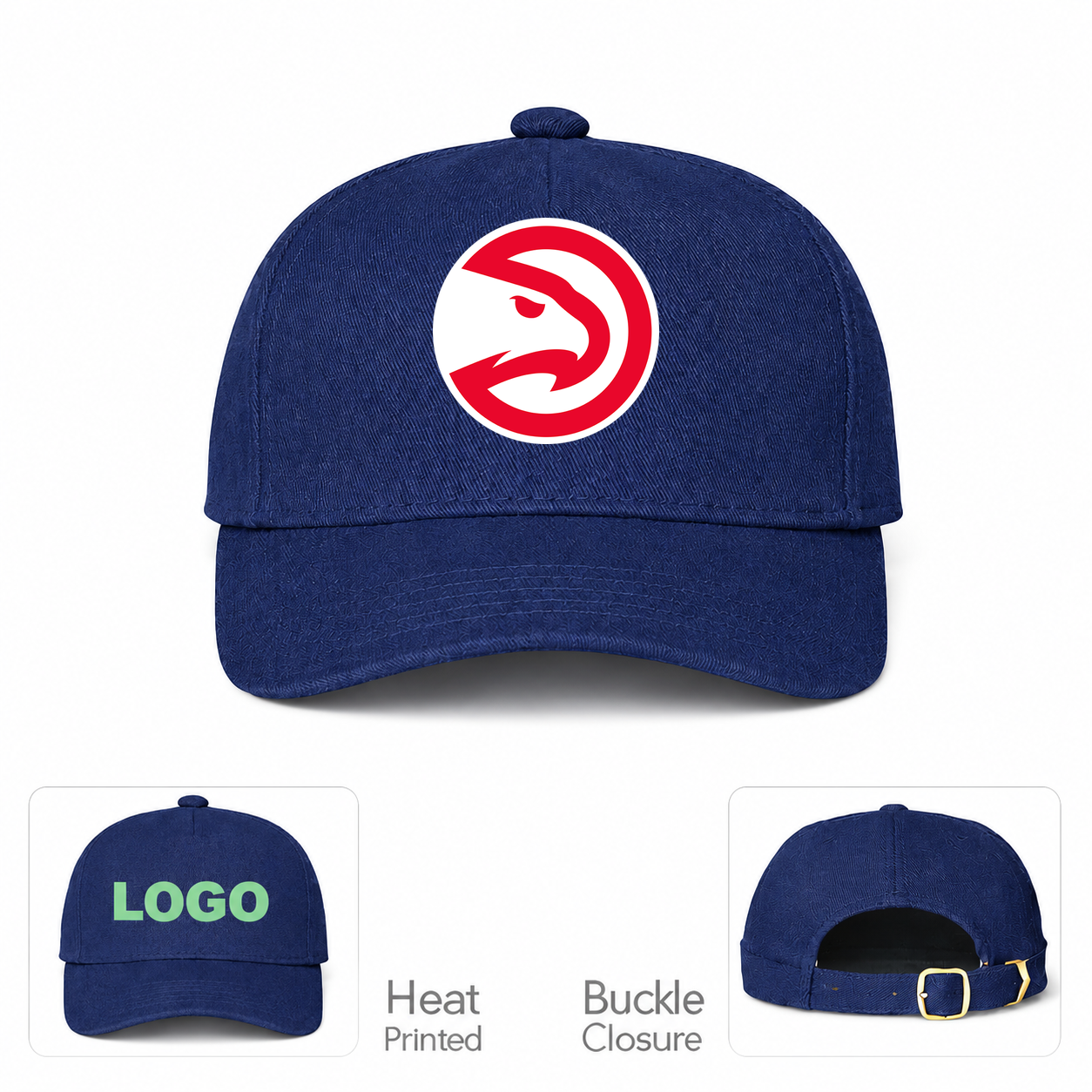 Atlanta Hawks Dad Baseball Cap Hat