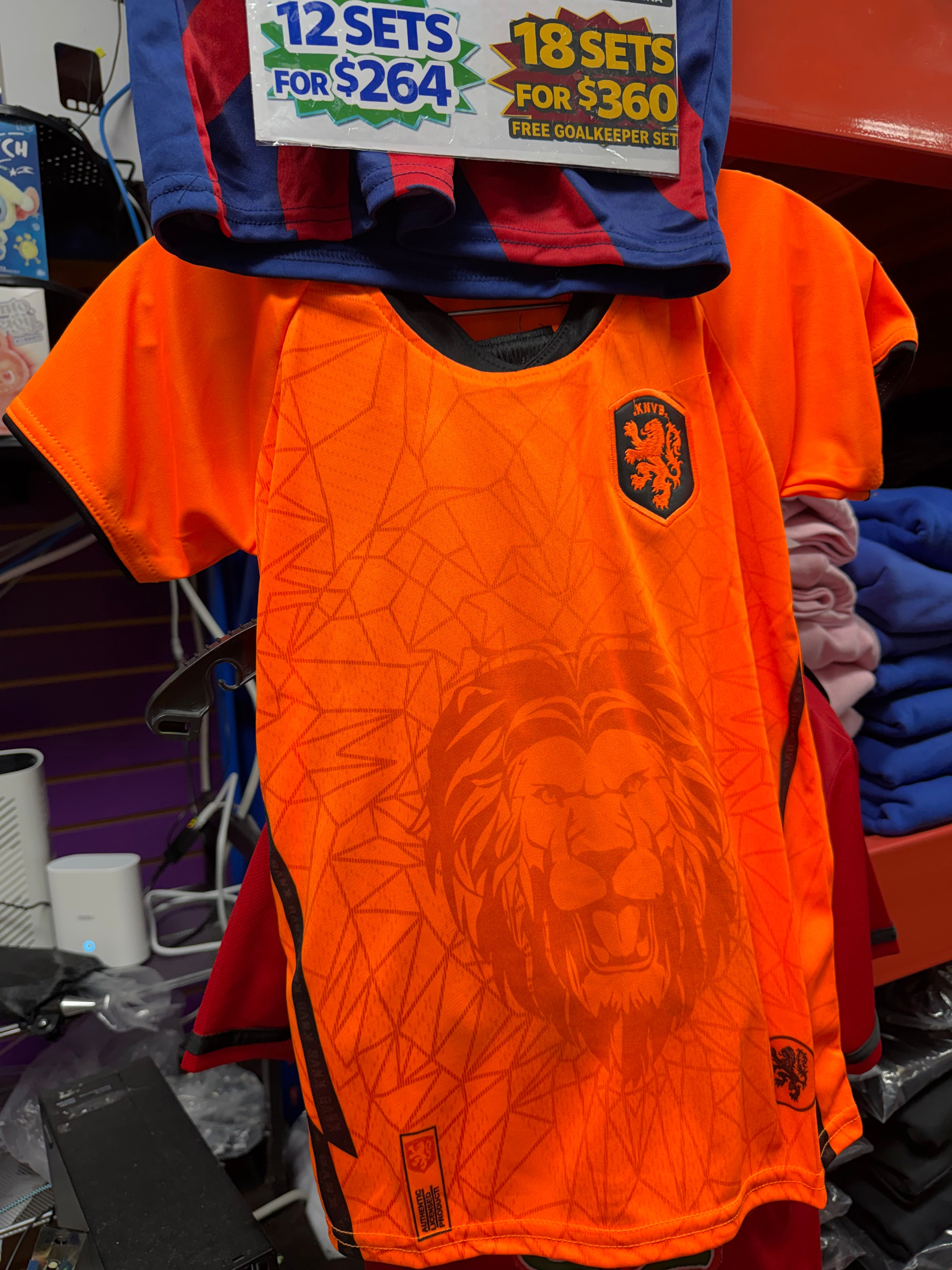 Kid’s Netherlands Soccer Jersey Set