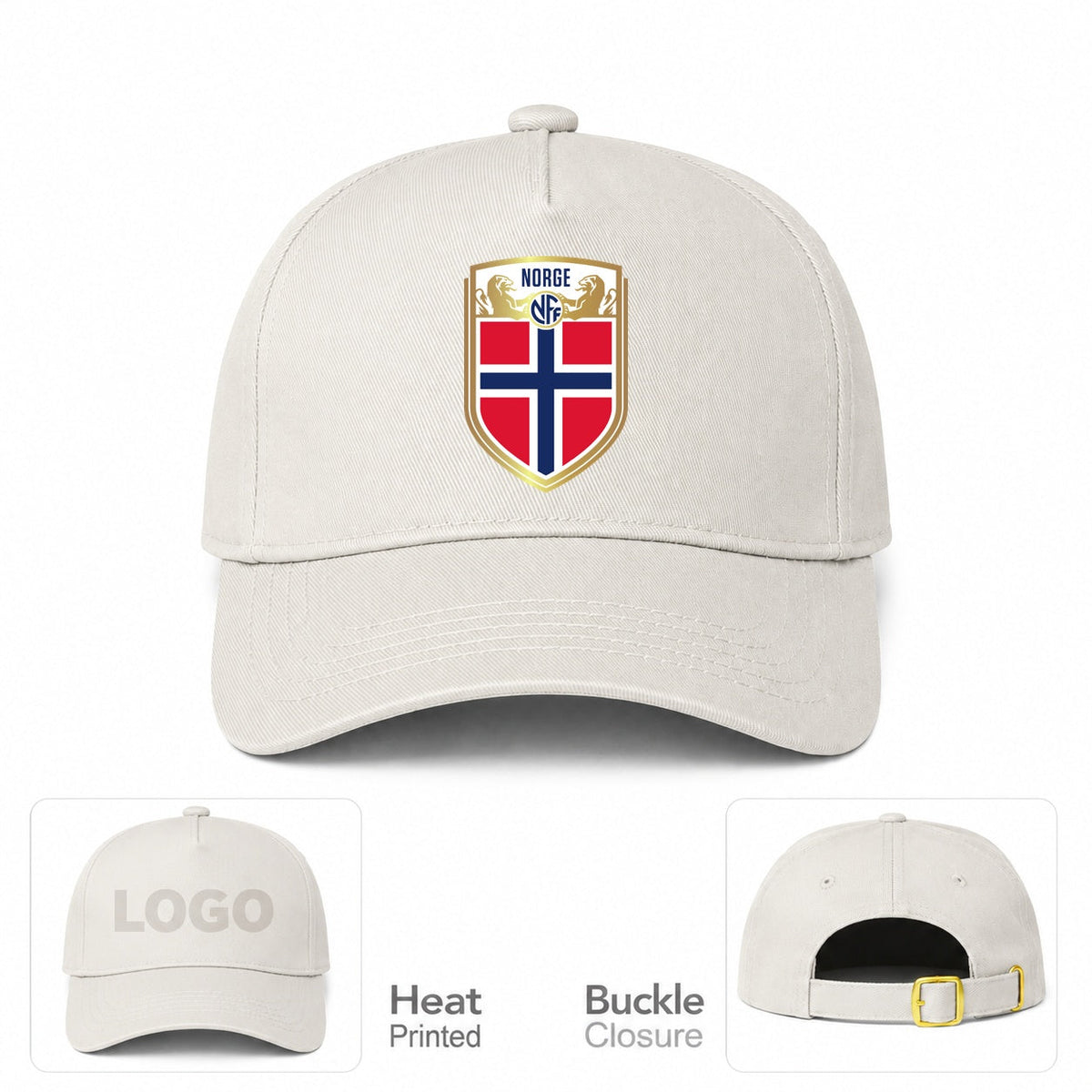 Norway Soccer Dad Baseball Cap Adjustable Buckle Hat