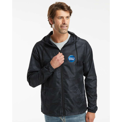 Men's Best Western  Independent Trading Co Lightweight Windbreaker Full-Zip Jacket