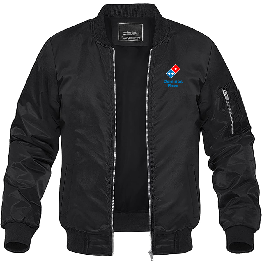 Men's Domino's Pizza Lightweight Bomber Jacket Windbreaker Softshell Varsity Jacket