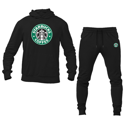 Men's Starbucks Coffee Hoodie and Joggers Set