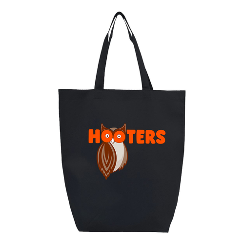 Hooters Q Tees Non Woven Gusset Bottom Tote T-Shirt