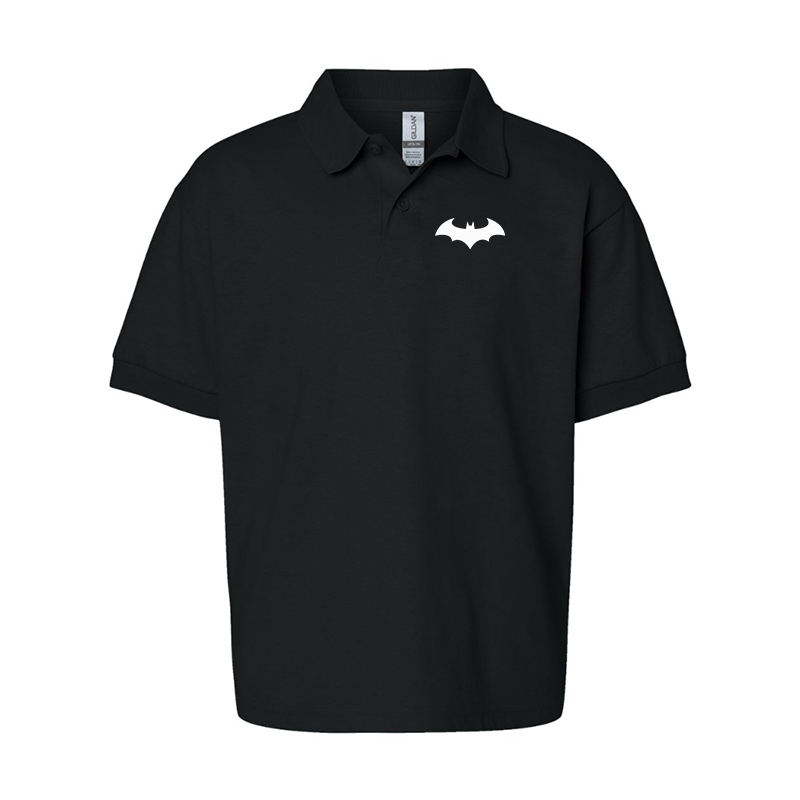 Youth's Batman  Gildan Dry Blend Jersey Polo