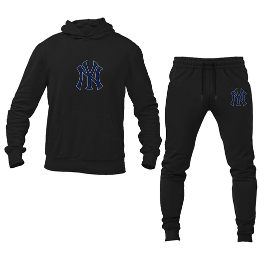 Men's New York NY Yankees Baseball Hoodie and Joggers Set