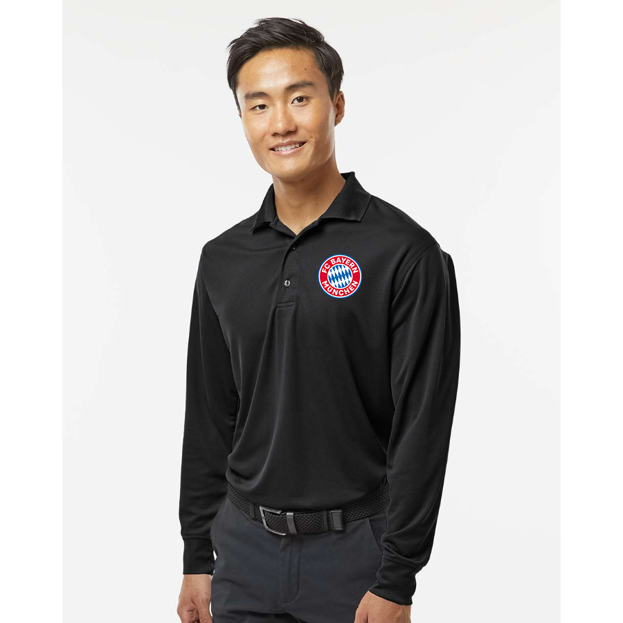 Men's FC Bayern Munich Paragon Prescott Long Sleeve Polo