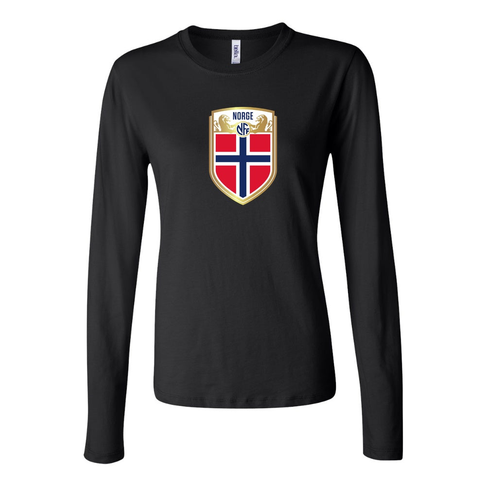 Women's Norway Soccer Long Sleeve T-Shirt
