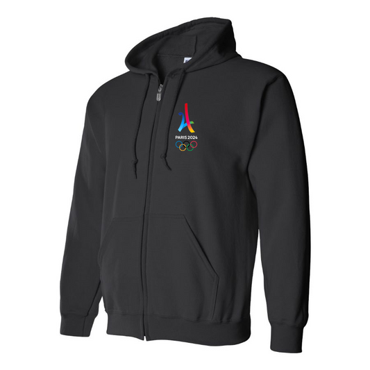 Men's Paris 2024 Olympics Zipper  Hoodie