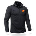 Men's Superman 2025  Quarter Zip Pullover Premium Fleece Lined Heather Long Sleeve Golf Shirts Midweight 1/4 Half Zip Sweatshirts