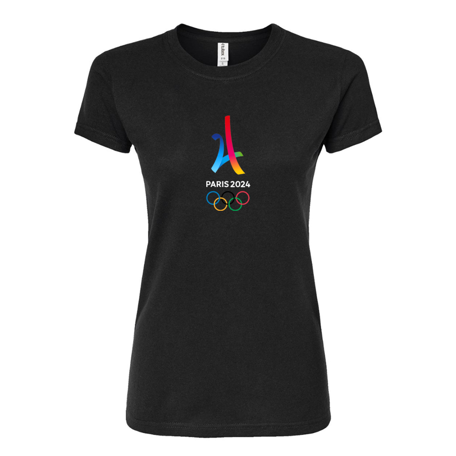 Women's Paris 2024 Olympics Round Neck T-Shirt