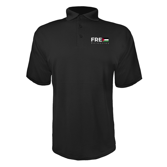 Men's Free Palestine Polyester Polos