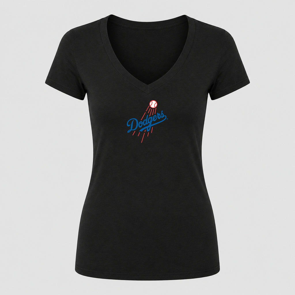 Women's Los Angeles Dodgers V-Neck T-Shirt