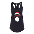 Women's Merry Christmas Santa Claus Racerback Tank Top