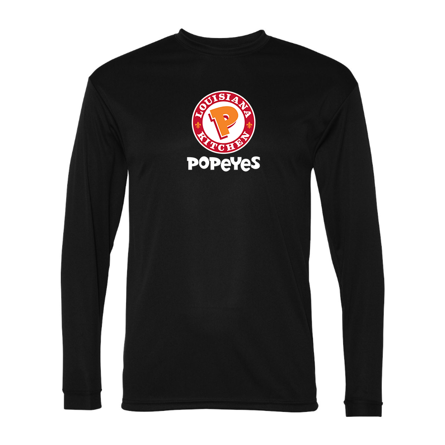 Men's Popeyes Louisiana Kitchen Polyester Long Sleeve T-Shirt