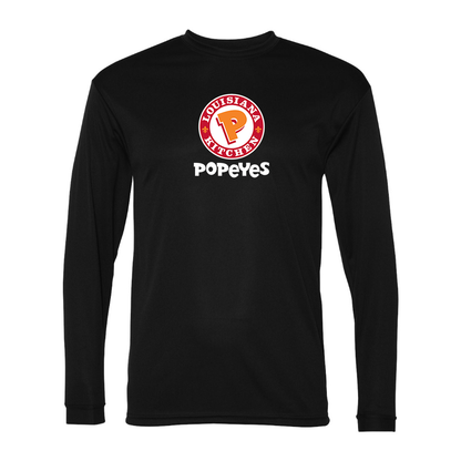 Men's Popeyes Louisiana Kitchen Polyester Long Sleeve T-Shirt