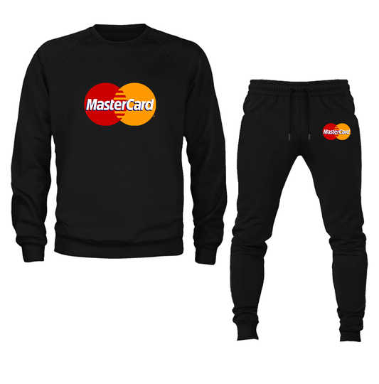 Men's Master Card Crewneck Sweatshirt Joggers Suit