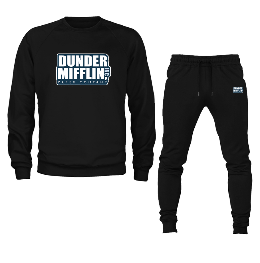 Men's Dunder Mifflin Crewneck Sweatshirt Joggers Suit