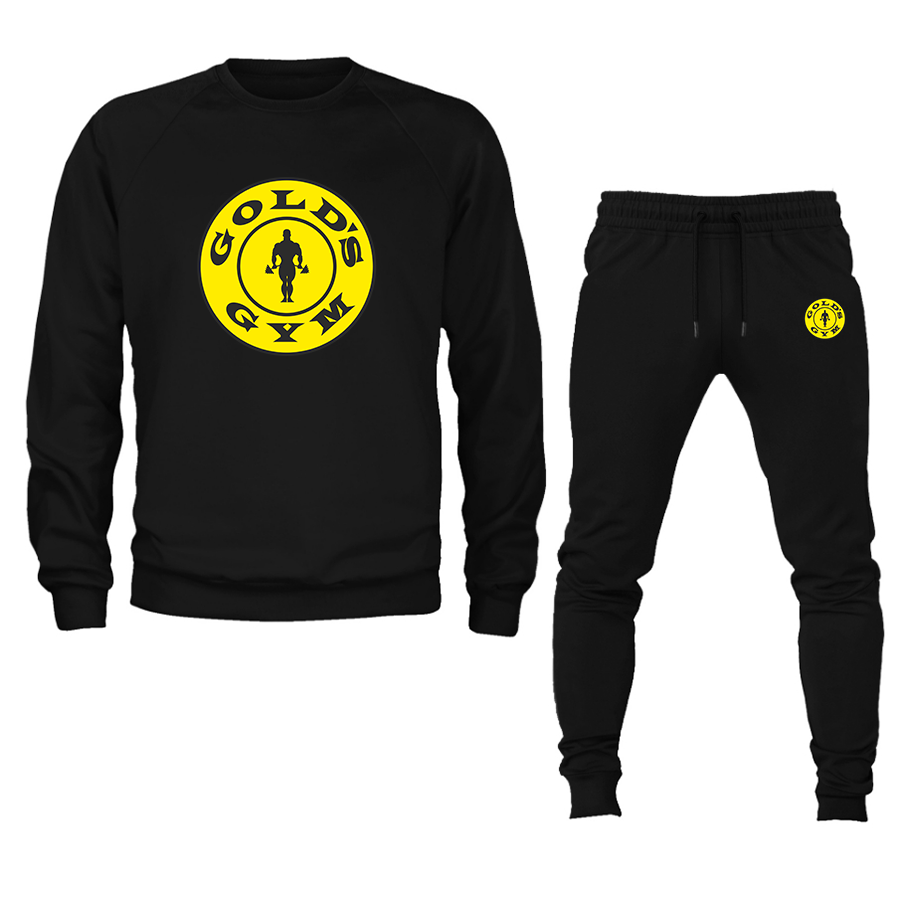 Men's Gold's Gym Crewneck Sweatshirt Joggers Suit