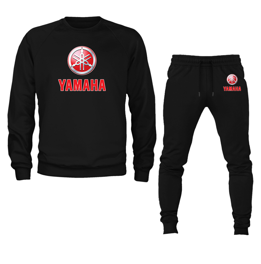 Men's Yamaha Bike Motorcycle Crewneck Sweatshirt Joggers Suit – Tee