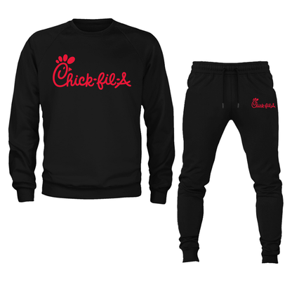 Men's Chick-fil-A Crewneck Sweatshirt Joggers Suit