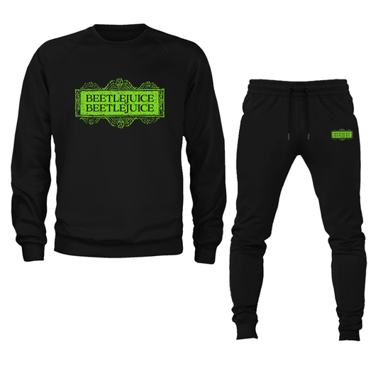 Men's Beetlejuice BeetleJuice Crewneck Sweatshirt Joggers Suit