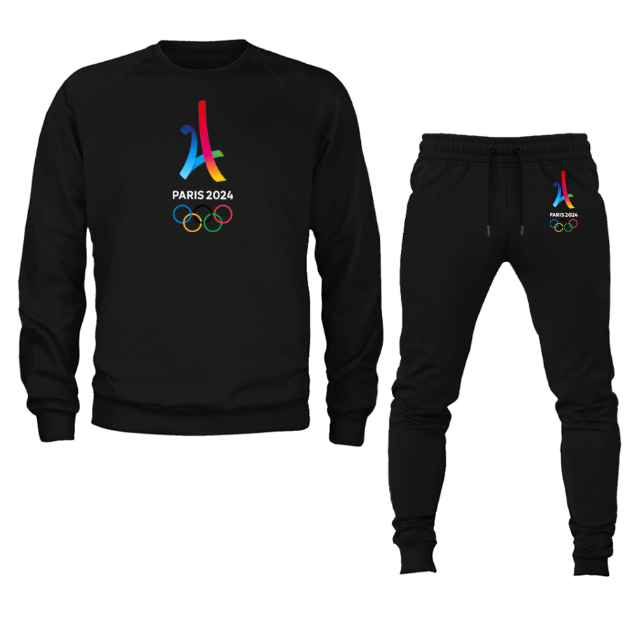 Unisex Paris 2024 Olympics Crewneck Sweatshirt Joggers Suit