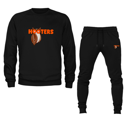 Men's Hooters Crewneck Sweatshirt Joggers Suit