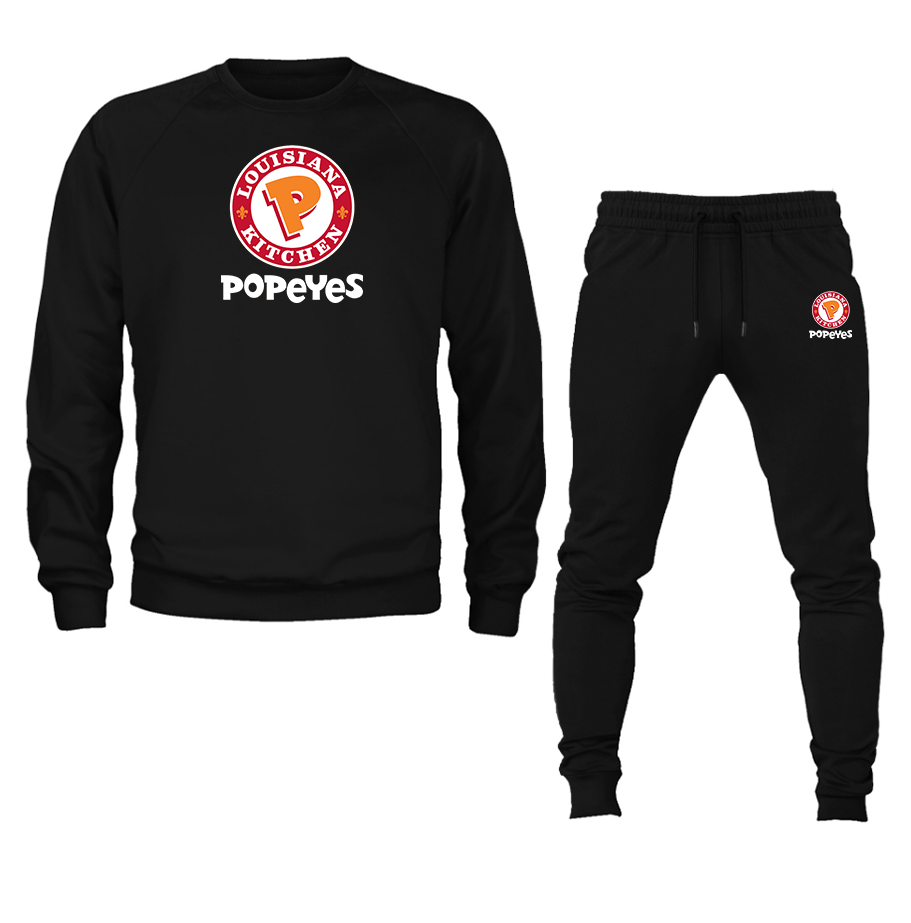 Men's Popeyes Louisiana Kitchen  Crewneck Sweatshirt Joggers Suit