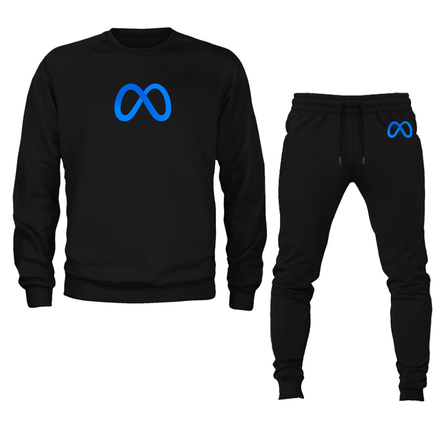 Men's Meta Crewneck Sweatshirt Joggers Suit