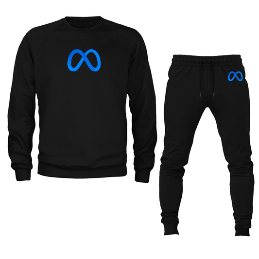 Men's Meta Crewneck Sweatshirt Joggers Suit