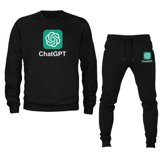 Men's ChatGPT Crewneck Sweatshirt Joggers Suit