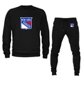 Men's NHL - New York Rangers Crewneck Sweatshirt Joggers Suit