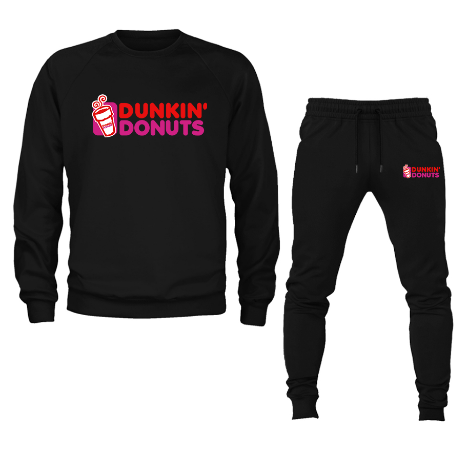 Men's Dunkin Donuts Crewneck Sweatshirt Joggers Suit – Tee