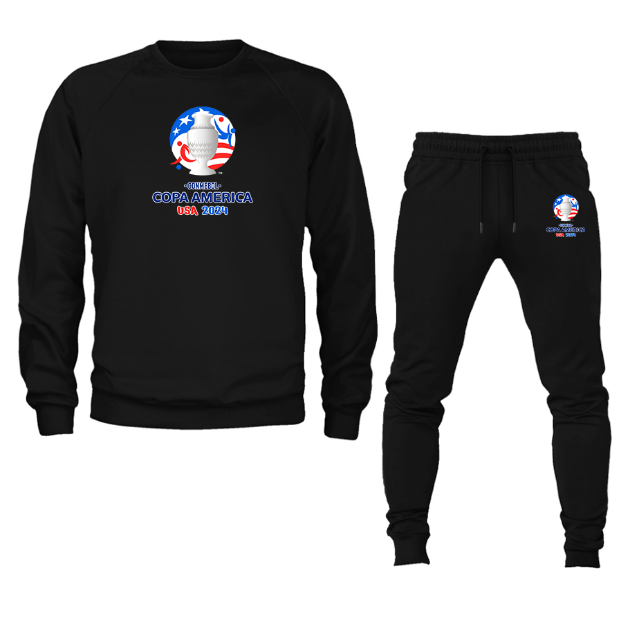 Men's Copa America 2024 Crewneck Sweatshirt Joggers Suit