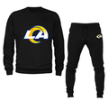 Men's Los Angeles Rams Crewneck Sweatshirt Joggers Suit – Tee