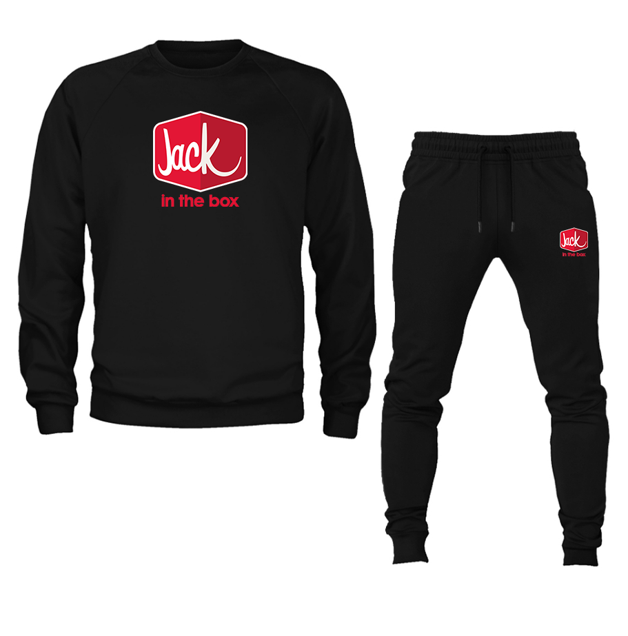 Men's Jack In The Box Crewneck Sweatshirt Joggers Suit