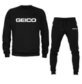 Men's Geico Crewneck Sweatshirt Joggers Suit