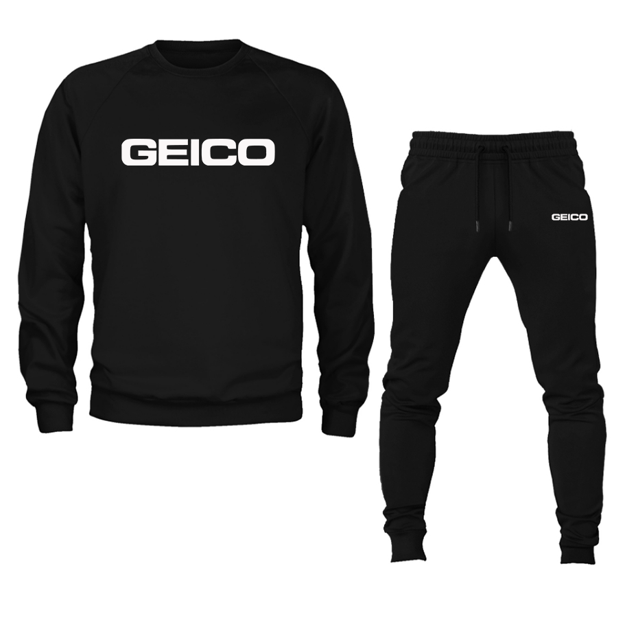 Men's Geico Crewneck Sweatshirt Joggers Suit