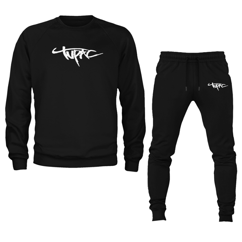 Men's Tupac Crewneck Sweatshirt Joggers Set
