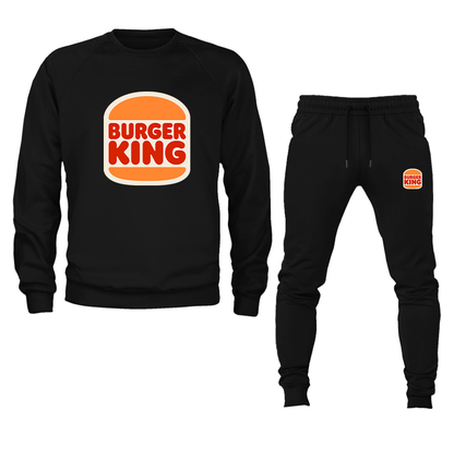 Men's Burger King Crewneck Sweatshirt Joggers Suit