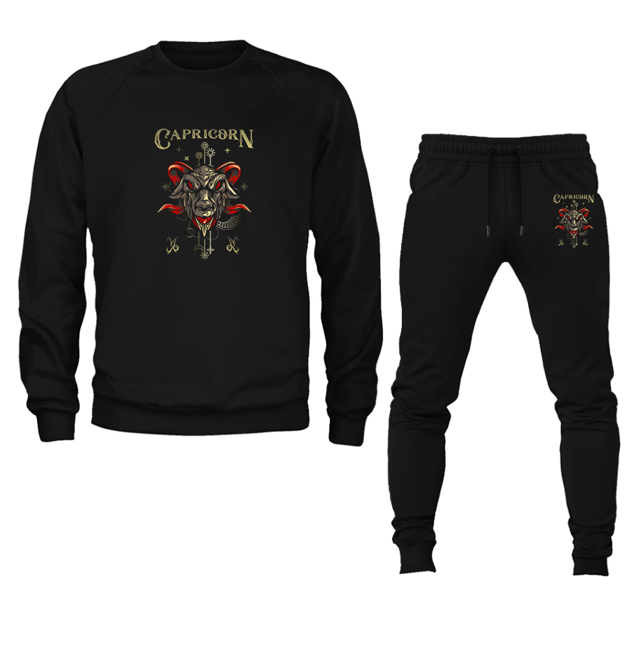 Men's Capricorn Zodiac Crewneck Sweatshirt Joggers Suit