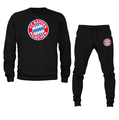 Men's FC Bayern Munich Crewneck Sweatshirt Joggers Suit