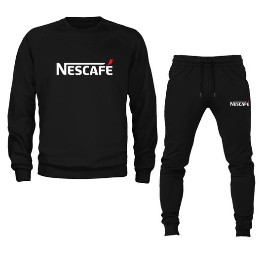 Men's Nescafe Crewneck Sweatshirt Joggers Suit