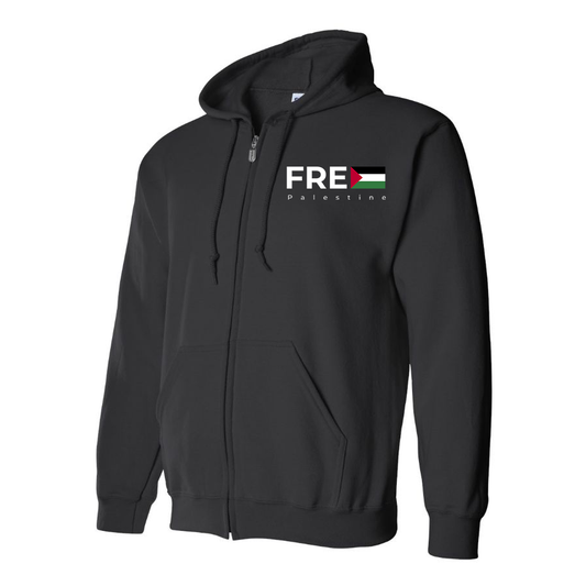 Men's Free Palestine Zipper Hoodie