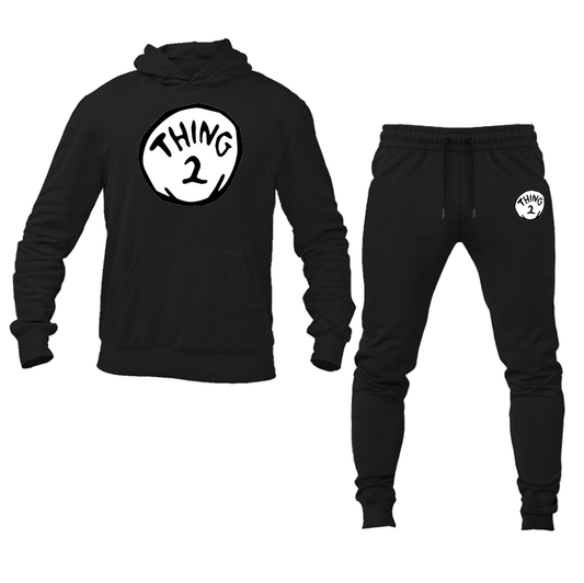 Men's Dr. Suess Thing 2 Hoodie and Joggers Set