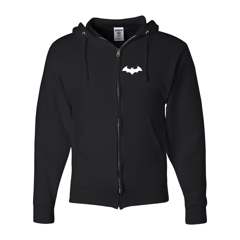 Men's Batman JERZEES NuBlend Full Zip Hooded Sweatshirt